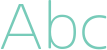 'Abc' typeset using NanumGothic