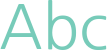 'Abc' typeset using NanumGothic