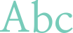 'Abc' typeset using NanumMyeongjo