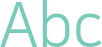 'Abc' typeset using NanumSquare