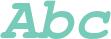 'Abc' typeset using Nimbus Mono L