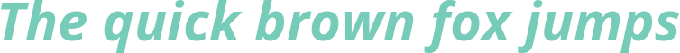 'The quick brown fox jumps' typeset using Noto-Sans-Bold-Italic