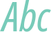 'Abc' typeset using Noto Sans