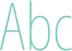 'Abc' typeset using Noto Sans