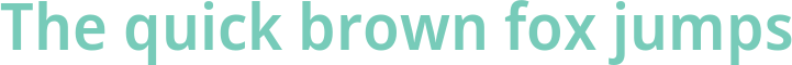 'The quick brown fox jumps' typeset using Noto-Sans-SemiCondensed-SemiBold