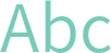 'Abc' typeset using Noto Sans CJK HK