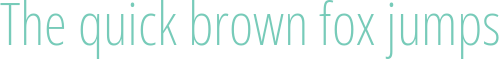 'The quick brown fox jumps' typeset using Noto-Sans-Display-ExtraCondensed-ExtraLight