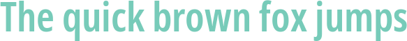 'The quick brown fox jumps' typeset using Noto-Sans-Display-ExtraCondensed-SemiBold
