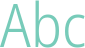 'Abc' typeset using Noto Sans Display