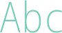 'Abc' typeset using Noto Sans Mono