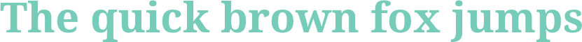 'The quick brown fox jumps' typeset using Noto-Serif-Bold
