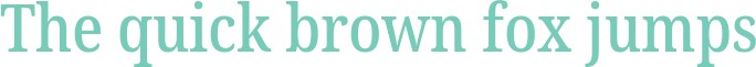 'The quick brown fox jumps' typeset using Noto-Serif-Condensed-Medium