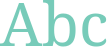 'Abc' typeset using Noto Serif