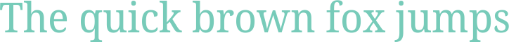 'The quick brown fox jumps' typeset using Noto-Serif-SemiCondensed