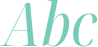 'Abc' typeset using Noto Serif Display