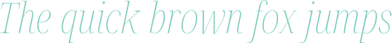 'The quick brown fox jumps' typeset using Noto-Serif-Display-Condensed-Thin-Italic