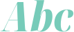 'Abc' typeset using Noto Serif Display