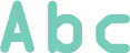 'Abc' typeset using OCRABold