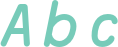 'Abc' typeset using OCRB