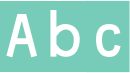 'Abc' typeset using OCRBE