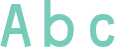 'Abc' typeset using OCRBS