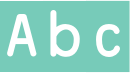 'Abc' typeset using OCRBX