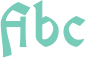 'Abc' typeset using Oldania ADF Std