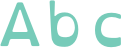 'Abc' typeset using OpenDyslexicMono