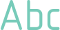 'Abc' typeset using osifont