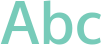 'Abc' typeset using Oxygen-Sans