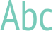 'Abc' typeset using PT Sans Narrow