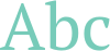 'Abc' typeset using PT Serif
