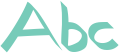'Abc' typeset using RoboKoz