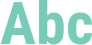 'Abc' typeset using Roboto Condensed