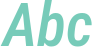 'Abc' typeset using Roboto Condensed
