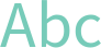 'Abc' typeset using Salaowu