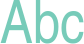 'Abc' typeset using Sans Condensed Uralic