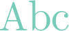 'Abc' typeset using Symbola