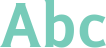 'Abc' typeset using Tiresias LPfont