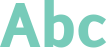 'Abc' typeset using Tiresias Signfont Z
