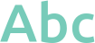 'Abc' typeset using Ubuntu