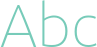 'Abc' typeset using Ubuntu