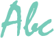 'Abc' typeset using UKIJ Diwani Yantu