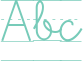 'Abc' typeset using UKIJ Elipbe