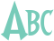 'Abc' typeset using Walshes