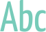 'Abc' typeset using Yanone Kaffeesatz
