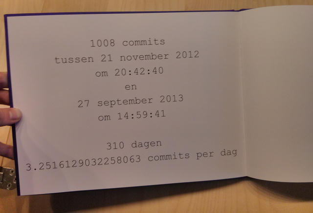 Statistics summary page at the end